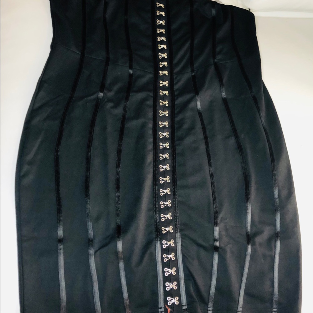 Black hook up dress